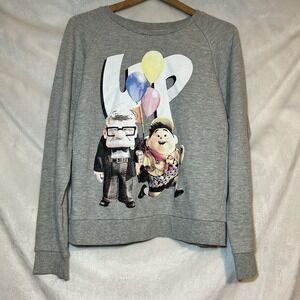 Disney Graphic T Shirt Light Gray UP Pixar Design Size Small